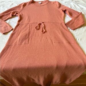 Pure Jill Autumn Cinched Waist Long Sleeve‎ Midi Sz. S Dress